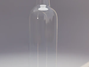 9 Glass Bottles Pack 3D Model