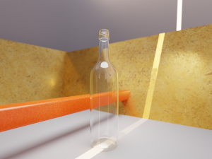 9 Glass Bottles Pack 3D Model