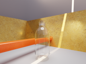 9 Glass Bottles Pack 3D Model