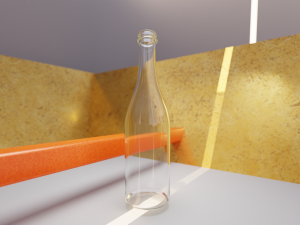 9 Glass Bottles Pack 3D Model