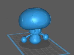 FREE MINI TOAD - SUPER MARIO 3D Print Model