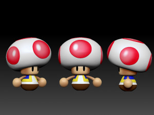 FREE MINI TOAD - SUPER MARIO 3D Print Model