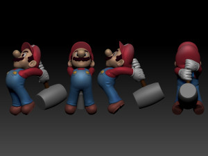 HAMMER MARIO - FANART Modelo de impresión 3D