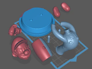 HAMMER MARIO - FANART 3D Print Model