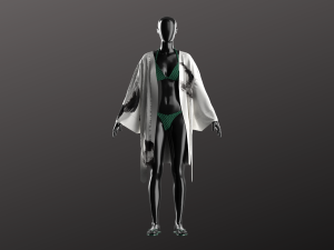 Kimono and Bikini Modeling in Clo3D - Marvelous Designer Modello 3D