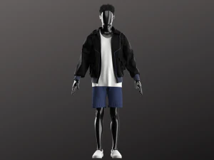 Man Streetwear Modeling in Clo3D - Marvelous Designer 3D Model