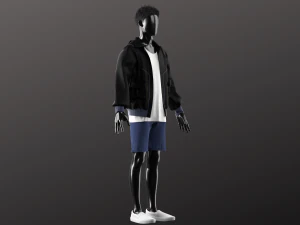 Man Streetwear Modeling in Clo3D - Marvelous Designer 3D Model