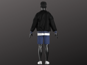 Man Streetwear Modeling in Clo3D - Marvelous Designer 3D Model