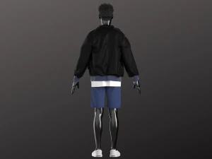 Man Streetwear Modeling in Clo3D - Marvelous Designer 3D Model