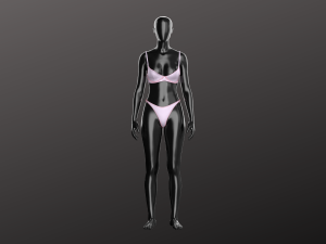 Woman Lingerie-Bikini Modeling in Clo3D - Marvelous Designer 3D Model