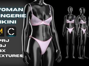 Clo3D'de Kadın İ&ccedil; Giyim-Bikini Modelleme - Muhteşem Tasarımcı 3D Model
