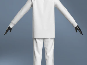 Modelagem de Pijama B&aacute;sico Masculino em Clo3D - Marvelous Designer Modelo 3D