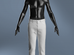 Man Basic Jean Modeling in Clo3D - Marvelous Designer 3D Model