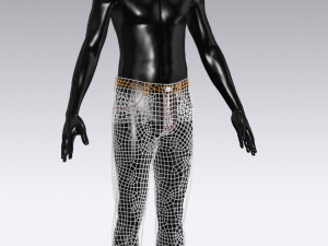 Man Basic Jean Modeling in Clo3D - Marvelous Designer 3D Model