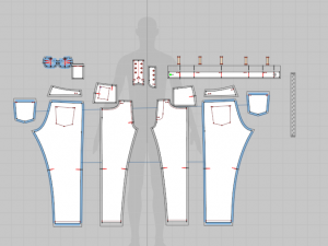 Man Basic Jean Modeling in Clo3D - Marvelous Designer 3D Model
