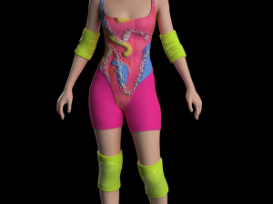 Barbie Movie Skate Ouitfit Modeling in Clo3D - Marvelous Designer 3D 모델