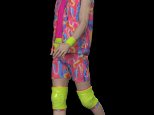 Barbie Movie Ken Skate Ouitfit Modeling in Clo3D - Marvelous Designer Model 3D