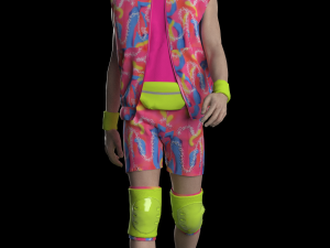 Barbie Movie Ken Skate Ouitfit Modeling in Clo3D - Marvelous Designer Model 3D