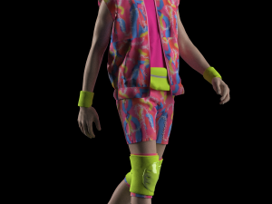 Barbie Movie Ken Skate Ouitfit Modeling in Clo3D - Marvelous Designer Model 3D