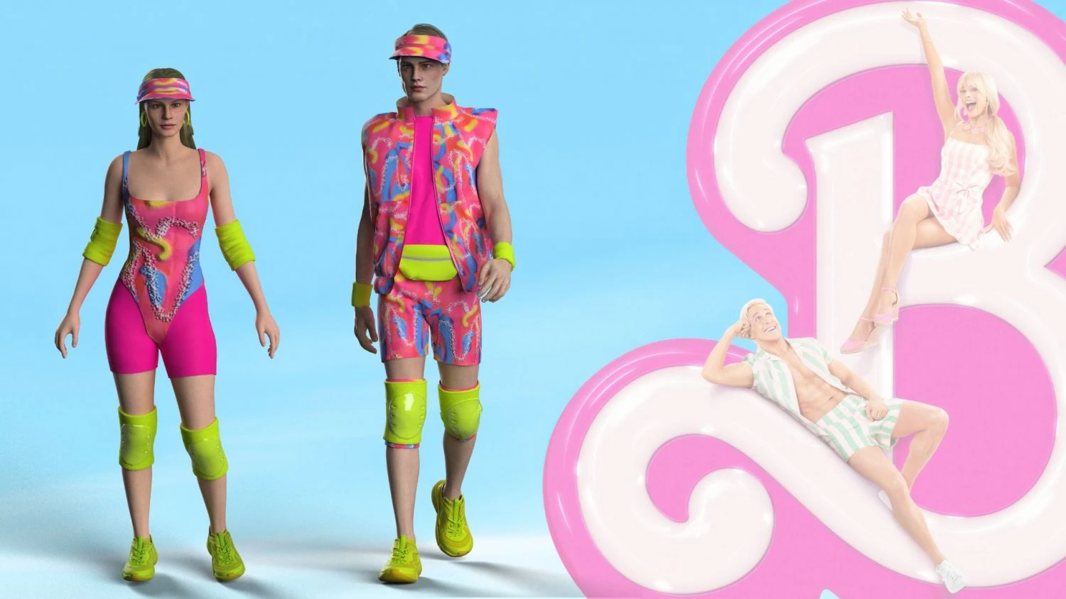 Barbie Ken Skate Ouitfits Modeling in Clo3D - Marvelous Designer 3D Model .c4d .max .obj .3ds .fbx .stl .blend 