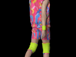 Barbie Ken Skate Ouitfits Modeling in Clo3D - Marvelous Designer 3D Model