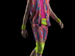 Barbie Ken Skate Ouitfits Modeling in Clo3D - Marvelous Designer 3D Model