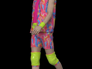 Barbie Ken Skate Ouitfits Modeling in Clo3D - Marvelous Designer 3D Model