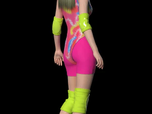 Barbie Ken Skate Ouitfits Modeling in Clo3D - Marvelous Designer 3D Model