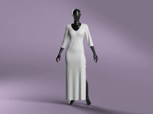 Clo3D'de Kadın Temel Uzun Elbise Modelleme - Muhteşem Tasarımcı 3D Model