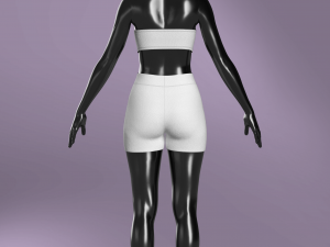 Woman Basic Set Modeling in Clo3D - Marvelous Designer Modelo 3D