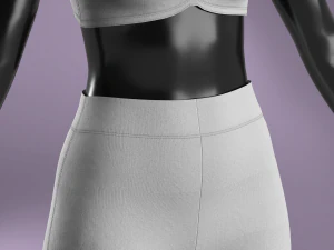Woman Basic Set Modeling in Clo3D - Marvelous Designer 3D Model