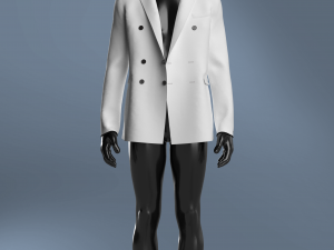 Man Basic Blazer Modeling in Clo3D - Marvelous Designer 3D Model