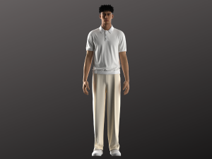 Man Polo Tshirt Pant Modeling in Clo3D - Marvelous Designer 3D Model