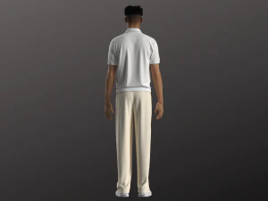 Camiseta Polo Masculina Cal&ccedil;a Modelagem em Clo3D - Marvelous Designer Modelo 3D