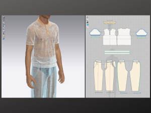 Man Polo Tshirt Pant Modeling in Clo3D - Marvelous Designer 3D Model
