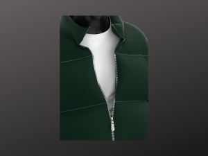 Man Casual Streetwear Modeling in in Clo3D - Marvelous Designer - Puffer Jacket Denim Long Sleeve 3D 모델