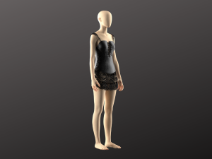 Woman Corset Lingerie Modeling in Clo3D - Mervelous Designer Modello 3D