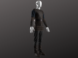 Man Rural Warrior Costume Modeling in Clo3D - Marvelous Designer Model 3D