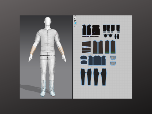 Man Rural Warrior Costume Modeling in Clo3D - Marvelous Designer Model 3D