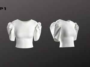 Conjunto Top Mulher - 6 Pe&ccedil;as - Blusa Modelo 3D