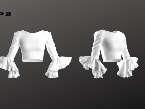 Woman Top Set - 6 Pieces - Blouse Modello 3D