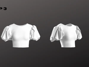 Conjunto Top Mulher - 6 Pe&ccedil;as - Blusa Modelo 3D