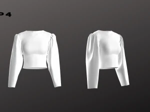 Conjunto Top Mulher - 6 Pe&ccedil;as - Blusa Modelo 3D