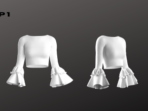 Woman Top Set - 7 Pieces - Blouse Modello 3D