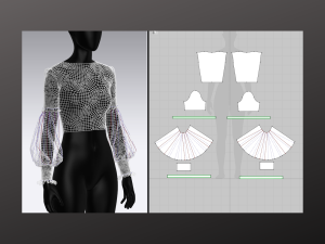 Woman Top Set - 7 Pieces - Blouse Modello 3D