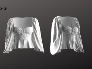 Woman Top Set - 7 Pieces - Blouse Modello 3D