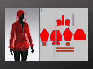 Oversized Unisex Hoodie - Woman - Man - Sportswear Modelo 3D