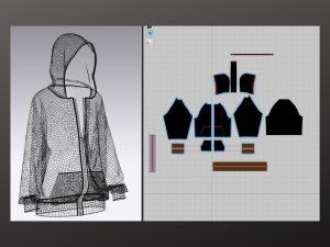 Oversized Unisex Hoodie - Woman - Man - Sportswear Modelo 3D