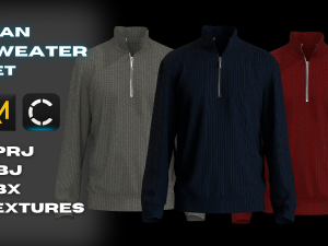 Man Sweater Set Modelo 3D