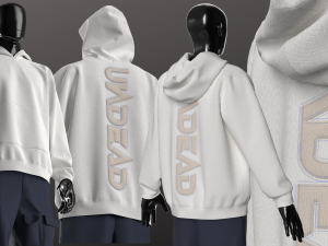 Man Utility Pant Sweatshirt Modeling in Clo3D - Marvelous Designer 3D Model